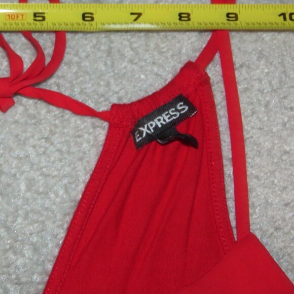 Express Orange Red Sleeveless ID 00400300 Tank Top w/Spaghetti Straps Size XS - Picture 11 of 15